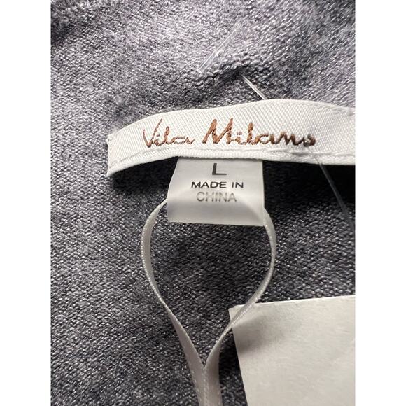 Vilci Milano Gray Mock Neck Sweater - Size Medium - NWT - Picture 4 of 6